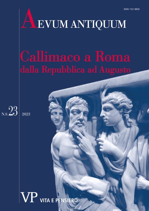 AEVUM ANTIQUUM - 2023 - 23. Callimaco a Roma dalla Repubblica ad Augusto. Simbologia, paesaggio, cultura